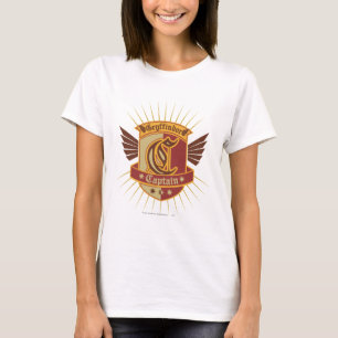 Harry Potter Gryffindor QUIDDITCH-captitein Embl T-shirt