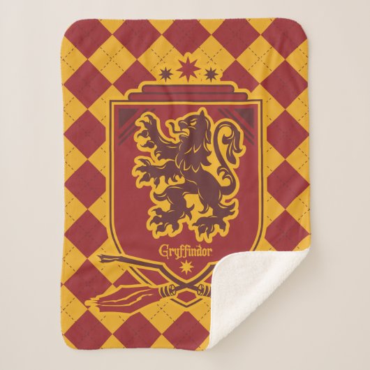 Harry Potter | Gryffindor QUIDDITCH™ Crest Sherpa Deken (Voorkant)