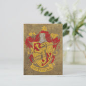Harry Potter| Gryffindor - Retro House Crest Briefkaart (Staand voorkant)