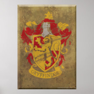 Harry Potter Gryffindor - Retro Huis Wapen Poster