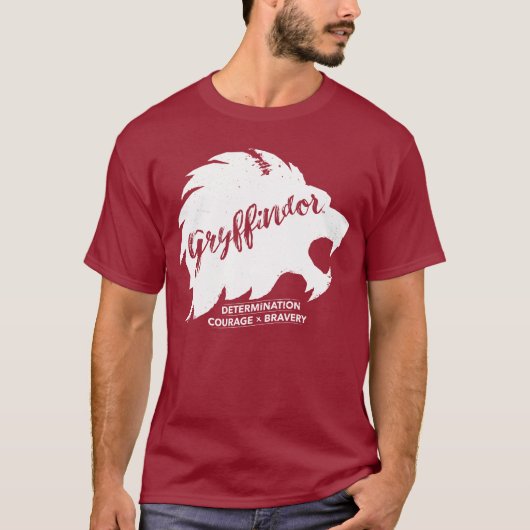Harry Potter | GRYFFINDOR™ Silhouette Typografie T-shirt (Voorkant)