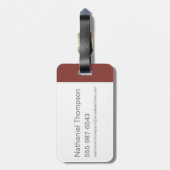 Harry Potter | GRYFFINDOR™ Silhouettypografie Bagagelabel (Achterkant verticaal)