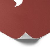 Harry Potter | GRYFFINDOR™ Silhouettypografie Poster (Hoek)