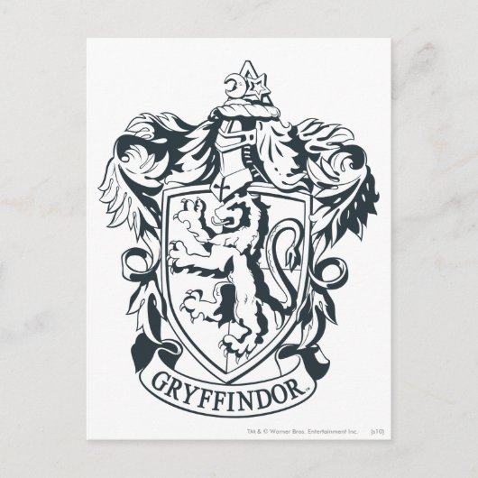 Harry Potter| Gryffindor Stencil Sketch Briefkaart (Voorkant)