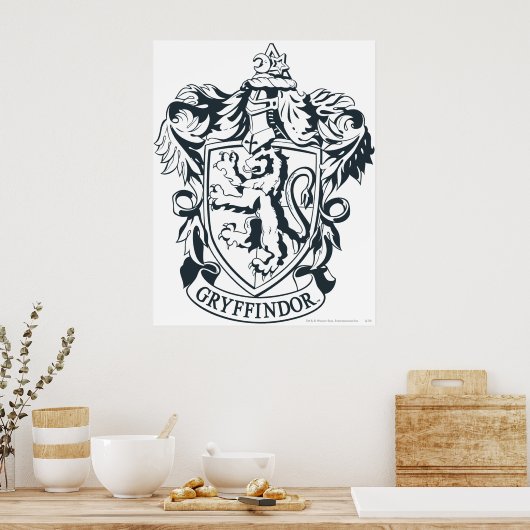 Harry Potter | Gryffindor Stencil Sketch Poster (Keuken)
