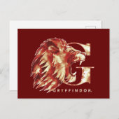 Harry Potter| GRYFFINDOR™-Waterverf van leien Briefkaart (Voorkant / Achterkant)