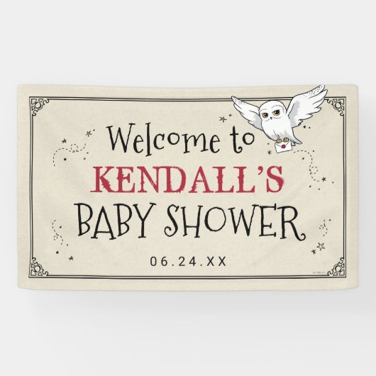 Harry Potter | Hedwig Baby shower Spandoek (Horizontaal)
