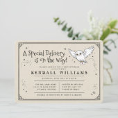 Harry Potter | Hedwig Baby Sprinkle Kaart (Staand voorkant)