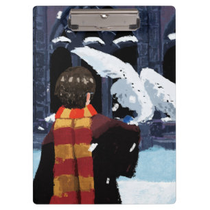 HARRY POTTER™ & Hedwig in de sneeuw Klembord