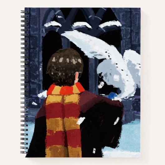 HARRY POTTER™ & Hedwig in de sneeuw Notitieboek (Voorkant)