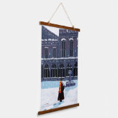 HARRY POTTER™ & Hedwig in HOGWARTS™ Courtyard Hangend Wandkleed (Gebogen)