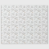 Harry Potter | Hedwig-patroon - Baby Shower Cadeaupapier (Vlak)