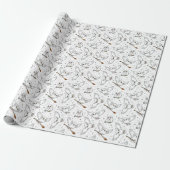 Harry Potter | Hedwig-patroon - Baby Shower Cadeaupapier (Uitgerold)