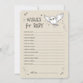 Harry Potter - Hedwig | Wensen voor Baby Kaart (Voorkant)