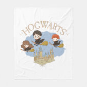 HARRY POTTER™, Hermelien & Ron Fly Over Zweinstein Fleece Deken (Voorkant)