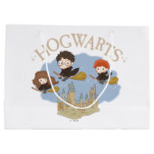 HARRY POTTER™, Hermelien & Ron Fly Over Zweinstein Groot Cadeauzakje (Achterkant)