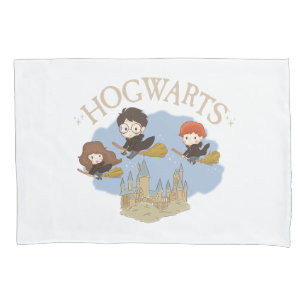 HARRY POTTER™, Hermelien & Ron Fly Over Zweinstein Kussensloop
