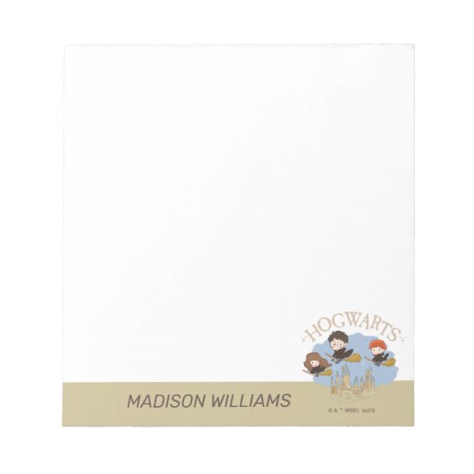 HARRY POTTER™, Hermelien & Ron Fly Over Zweinstein Notitieblok (Voorkant)