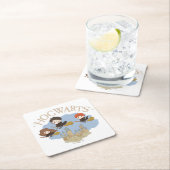 HARRY POTTER™, Hermelien & Ron Fly Over Zweinstein Vierkante Kartonnen Onderzetter (Insitu)