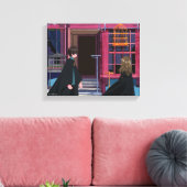 HARRY POTTER™ & Hermione bij Eeylops Owl Emporium Canvas Afdruk (Insitu (Woonkamer))