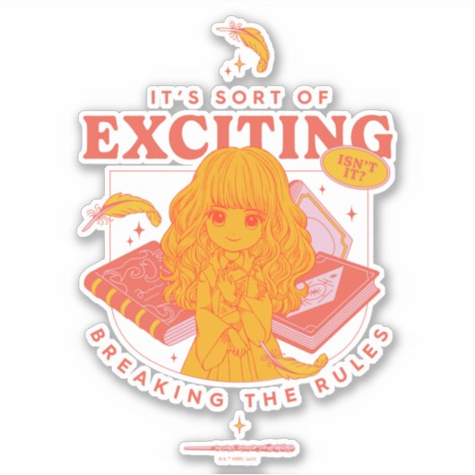 HARRY POTTER™ | Hermione Granger Het is spannend Sticker (Voorkant)