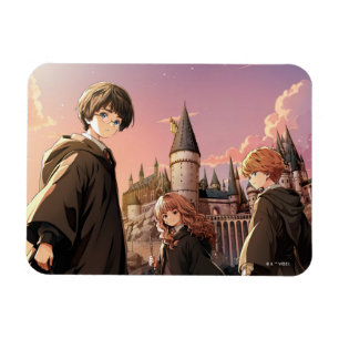 HARRY POTTER™ Hermione & Ron HOGWARTS™ Anime Scene Magneet