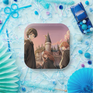 HARRY POTTER™ Hermione & Ron HOGWARTS™ Anime Scene Papieren Bordje