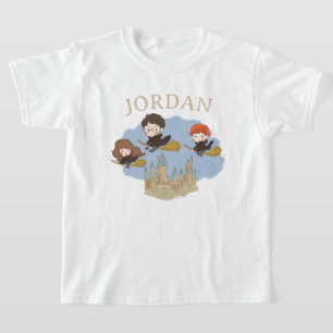 HARRY POTTER™, Hermione, & Ron vliegen over HOGWAR T-shirt