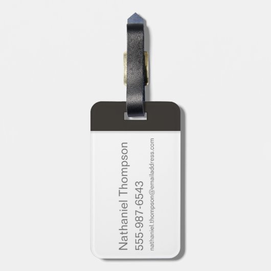 Harry Potter| HGWARTS™ Castle Typography Bagagelabel (Achterkant verticaal)