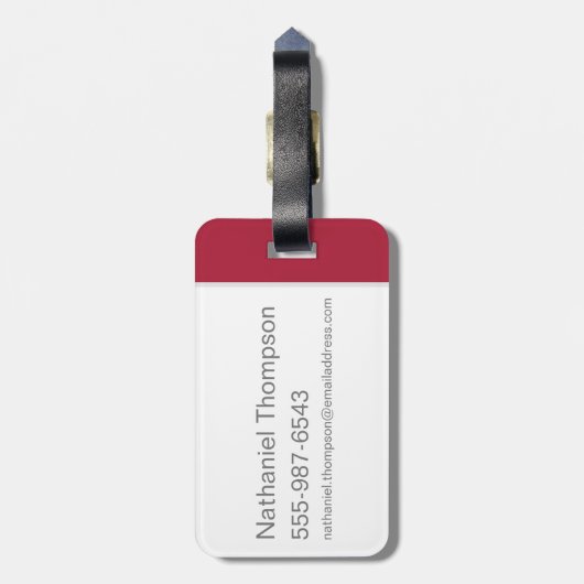 Harry Potter| HOGWARTS™ Alumni GRYFFINDOR™ Bagagelabel (Achterkant verticaal)