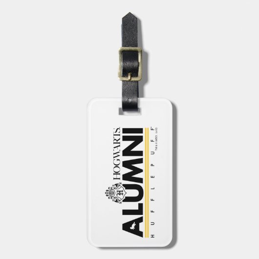 Harry Potter| HOGWARTS™ Alumni HUFFLEPUFF™ Bagagelabel (Voorkant verticaal)