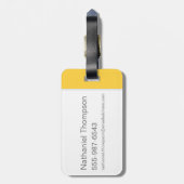 Harry Potter| HOGWARTS™ Alumni HUFFLEPUFF™ Bagagelabel (Achterkant verticaal)