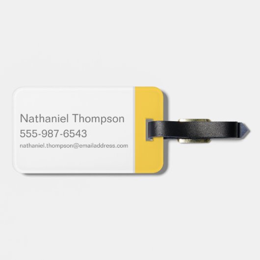 Harry Potter| HOGWARTS™ Alumni HUFFLEPUFF™ Bagagelabel (Achterkant horizontaal)