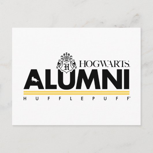 Harry Potter | HOGWARTS™ Alumni HUFFLEPUFF™ Briefkaart (Voorkant)