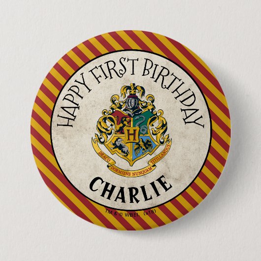 Harry Potter | Hogwarts Birthday Ronde Button 7,6 Cm (Voorkant)