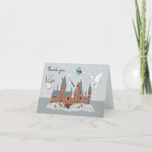 Harry Potter Hogwarts Castle Baby shower Hartelijk Bedankkaart