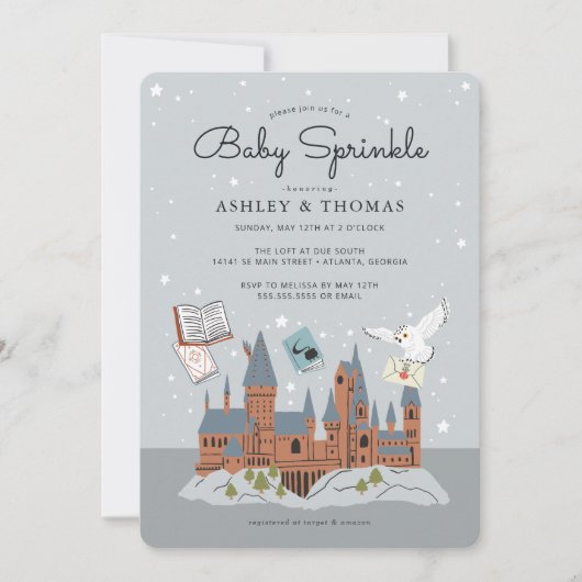 Harry Potter | Hogwarts Castle Baby Sprinkle Kaart (Voorkant)
