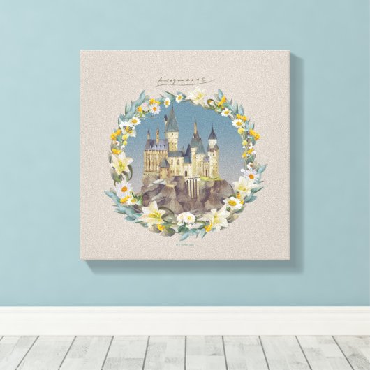 HARRY POTTER™ | HOGWARTS™ CASTLE CANVAS AFDRUK (Insitu (Houten vloer))