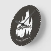 Harry Potter | HOGWARTS™ Castle Typografie Ronde Klok (Hoek)
