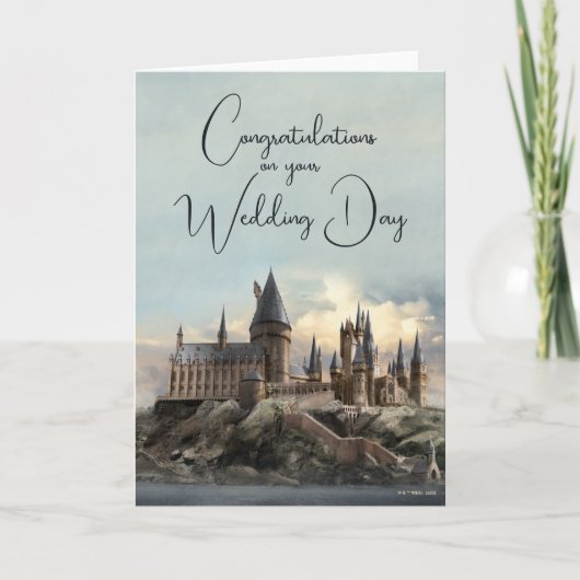 Harry Potter | Hogwarts Castle Wedding Kaart (Voorkant)