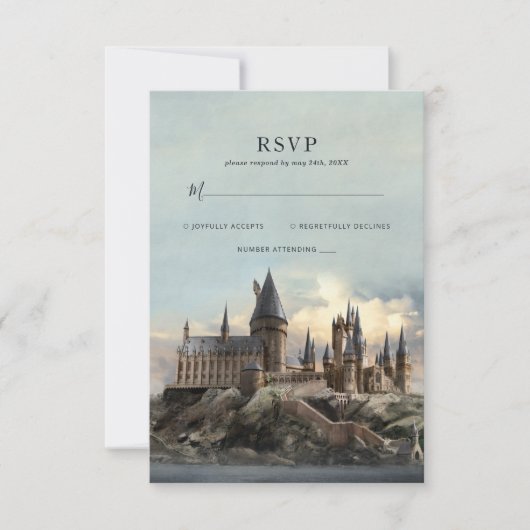 Harry Potter | Hogwarts Castle Wedding RSVP (Devant)