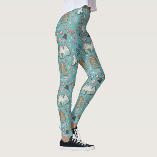 HARRY POTTER™ HOGWARTS™ Christmas Cookie Pattern Leggings (Rechts)