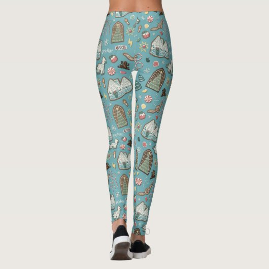 HARRY POTTER™ HOGWARTS™ Christmas Cookie Pattern Leggings (Achterkant)