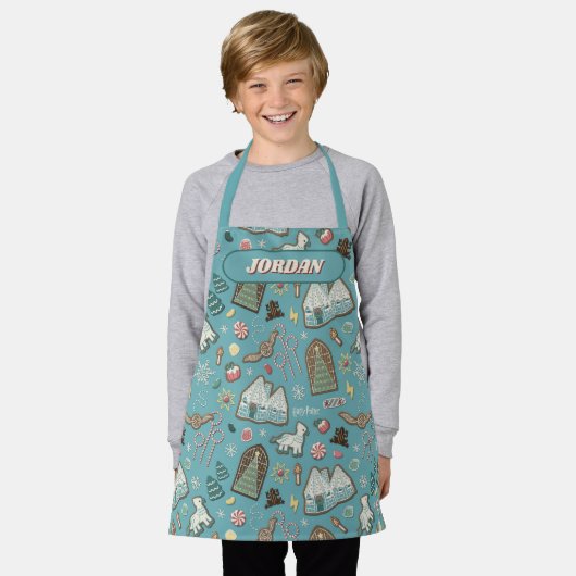 HARRY POTTER™ HOGWARTS™ Christmas Cookie Pattern Schort (Gedragen)