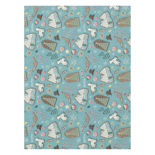 HARRY POTTER™ HOGWARTS™ Christmas Cookie Pattern Tafelkleed (Voorkant)
