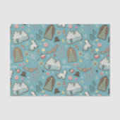 HARRY POTTER™ HOGWARTS™ Christmas Cookie Pattern Tissuepapier (Voorkant)