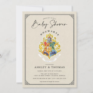 Harry Potter   Hogwarts Crest Baby shower Invitati Kaart