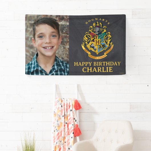 Harry Potter Hogwarts Crest Birthday Spandoek (Insitu)