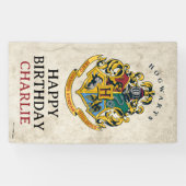 Harry Potter Hogwarts Crest Birthday Spandoek (Horizontaal)