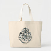 Harry Potter | Hogwarts Crest - blauw Grote Tote Bag (Voorkant)